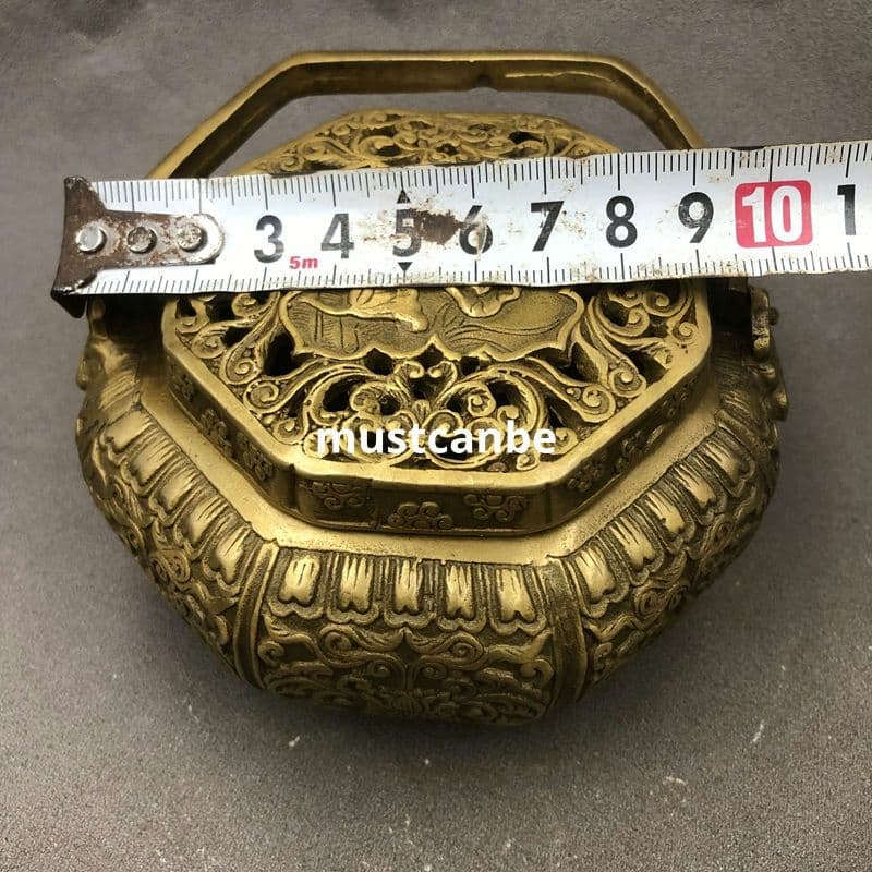 銅器 銅炉 暖手炉 香炉 提梁炉 香道具 工芸品 置物