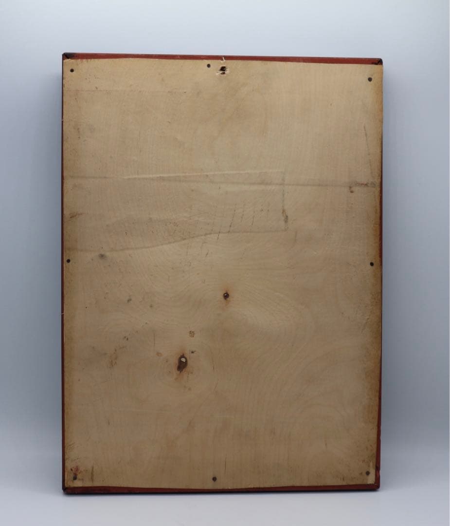 中国　粉彩陶板　美人　送料込み0410