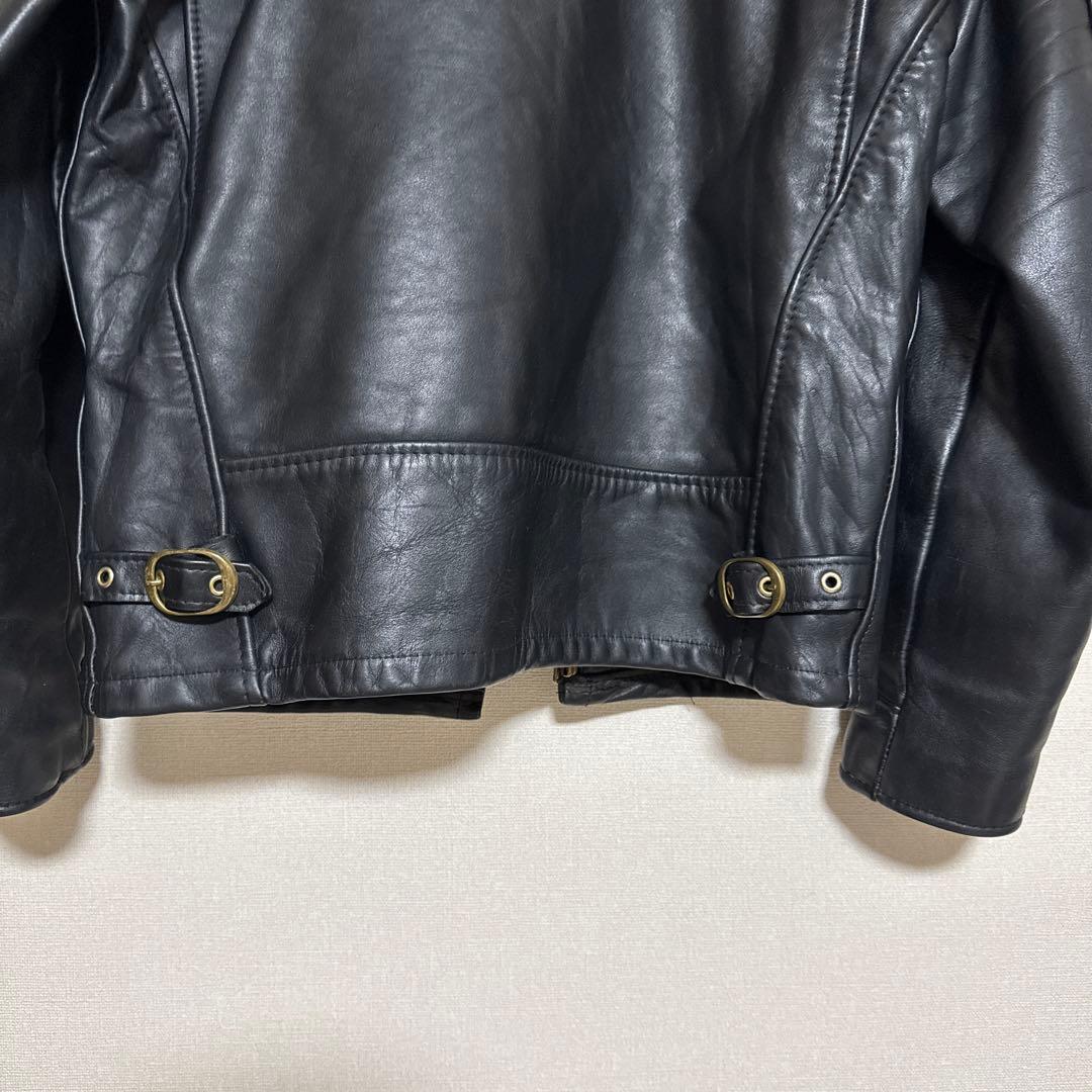 美品✨schott ヴィンテージ シングルライダース 牛革　38 黒 ライナー