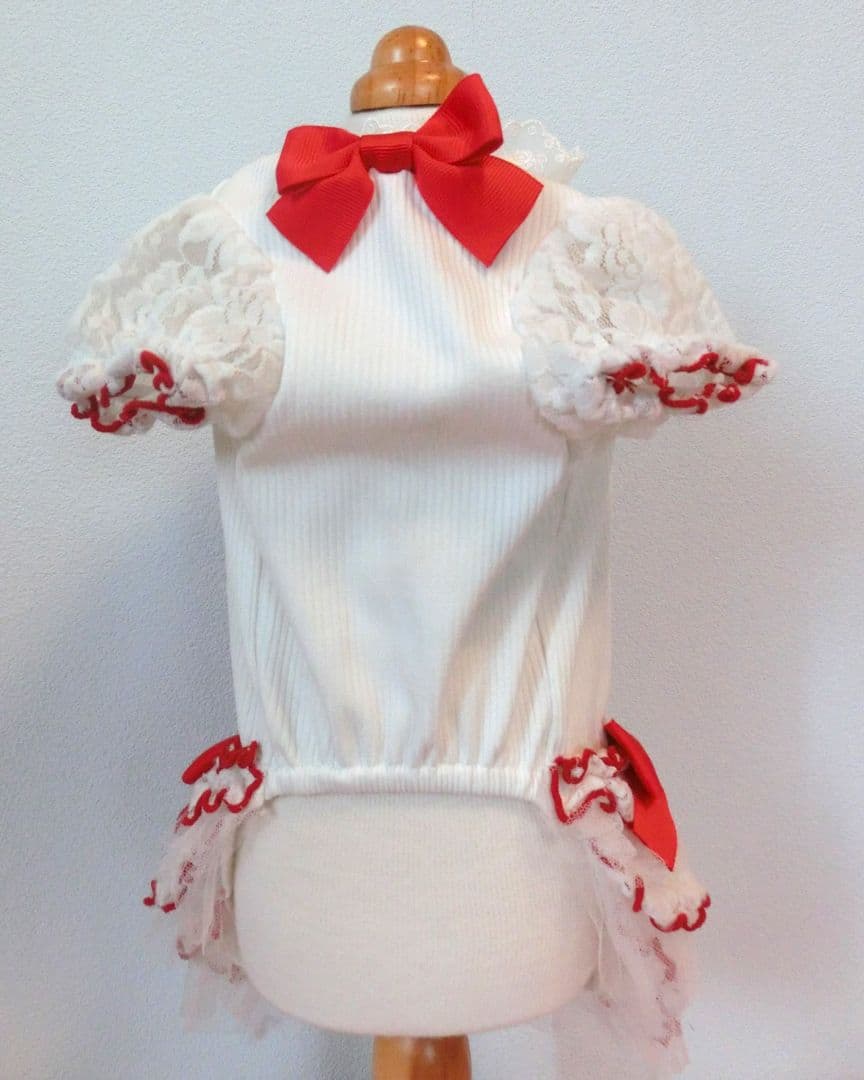 【希少】きゃんナナ いちごワンピース ホワイト Ｓ+Ｍサイズ