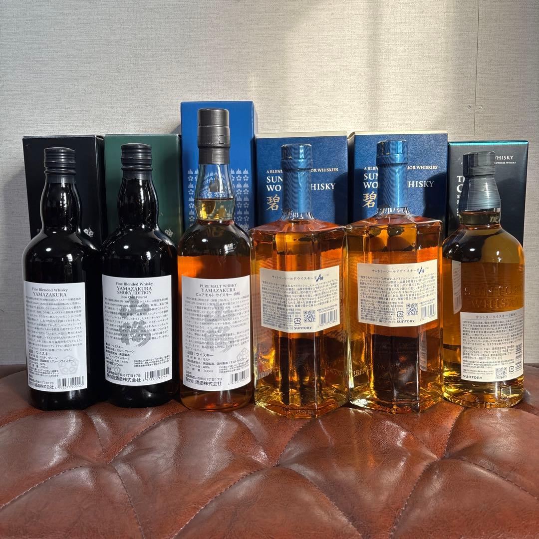 ロビ 商品！　ジャパニーズ ウィスキー 全６本セット！
