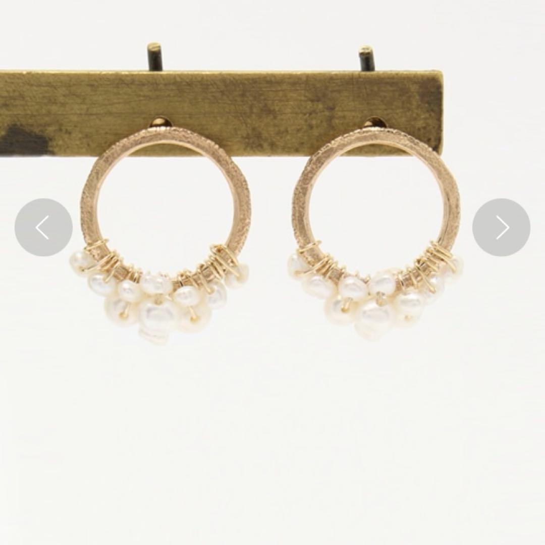 agete k10 淡水パールピアス