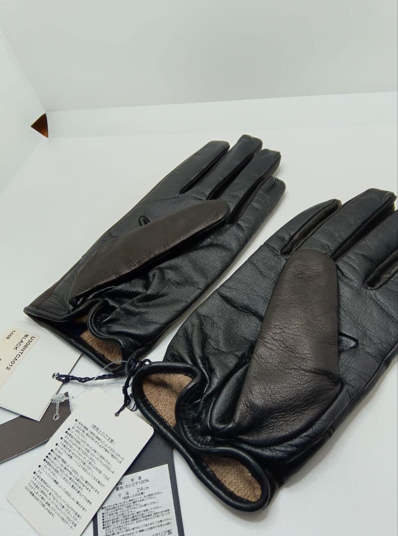 d*n様 GALA GLOVES羊革カシミヤイタリア製黒ブラックガラグローブスス