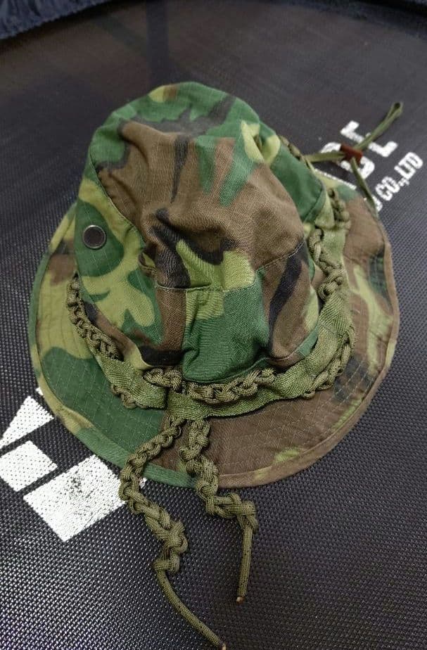 米軍 ベトナム戦争 ERDLグリーンリーフ迷彩 トロピカルハット 7 3/8