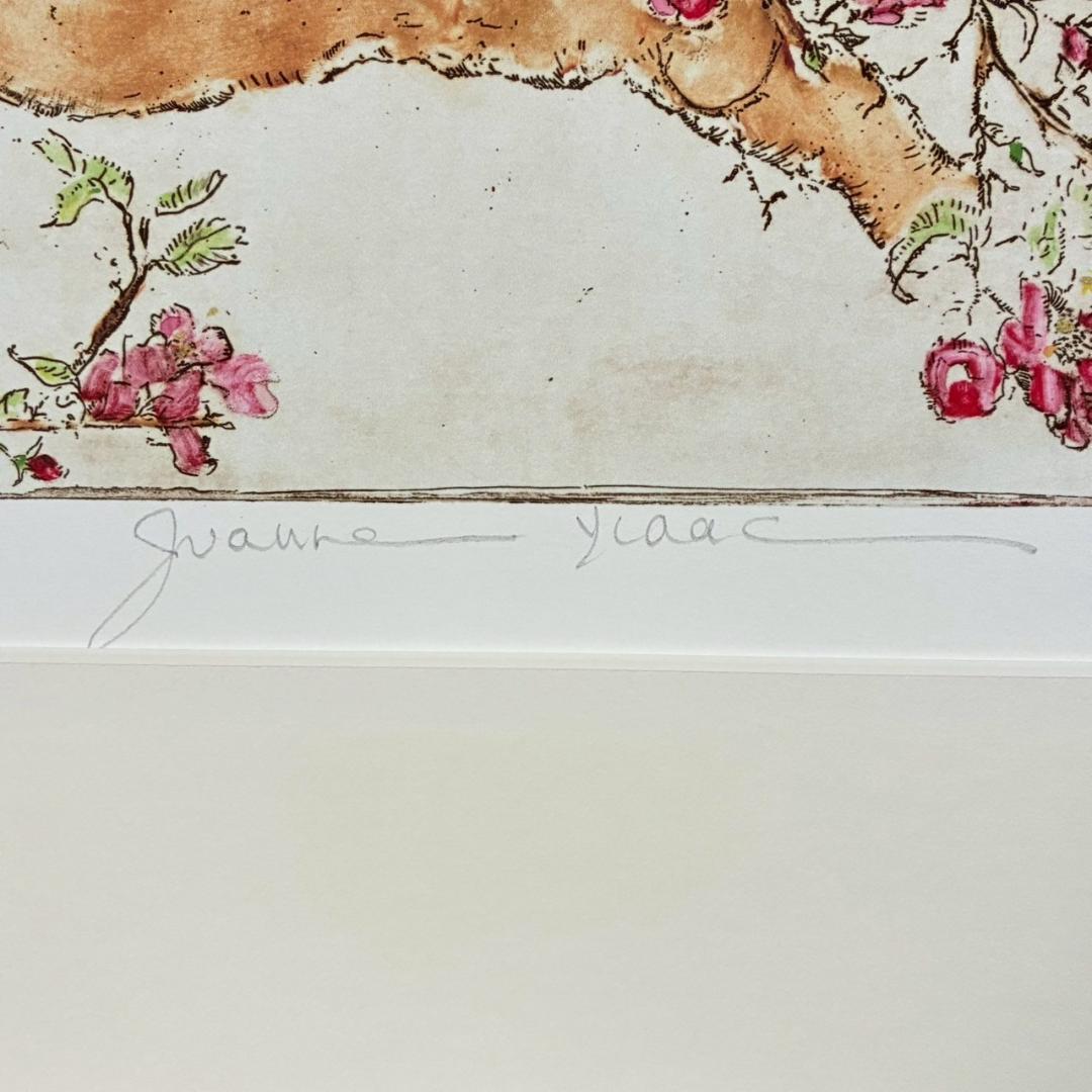 美品 ジョアン・アイザック「Apple～/林檎の花」ジクレー サイン・保証書有
