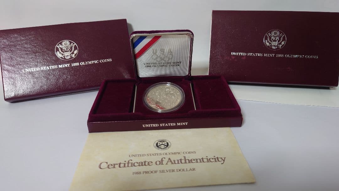 リ*ド様 1988年オリンピック記念銀貨 ケース付き
