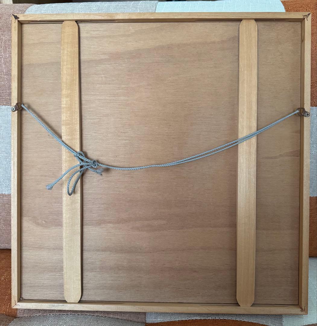 木版画 植物モチーフ 緑とオレンジ価格交渉どうぞ