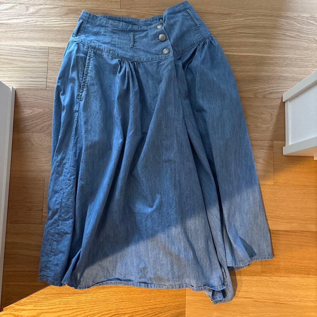 KAPITAL デニムラップキュロット