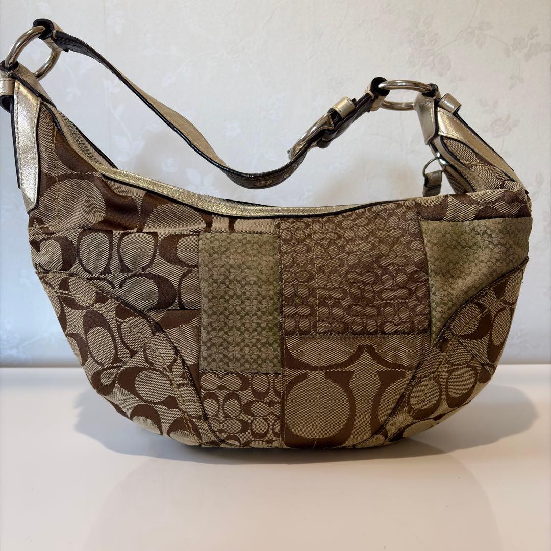 コーチ COACH F12315 パッチワーク ワンショルダー シグネチャー