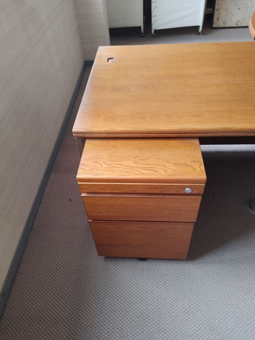 アンティーク調　木製オフィステーブル