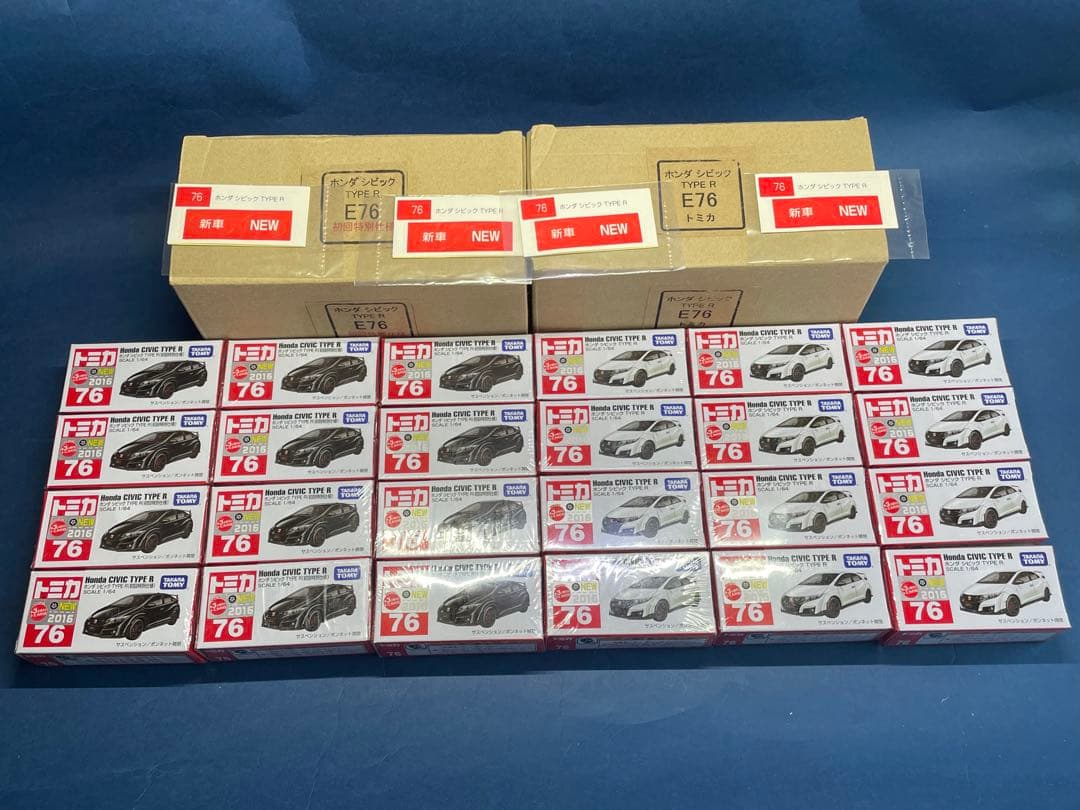 トミカ No.76 ホンダ シビック タイプR FK2 輸送箱 ネームシール