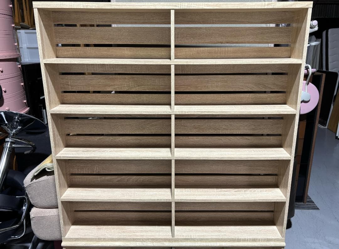 いちご＊即購入OK LOWYA ロウヤ 本棚大容量 スリム おしゃれ 木製