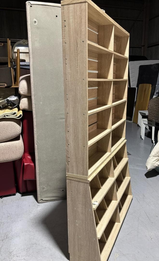 いちご＊即購入OK LOWYA ロウヤ 本棚大容量 スリム おしゃれ 木製