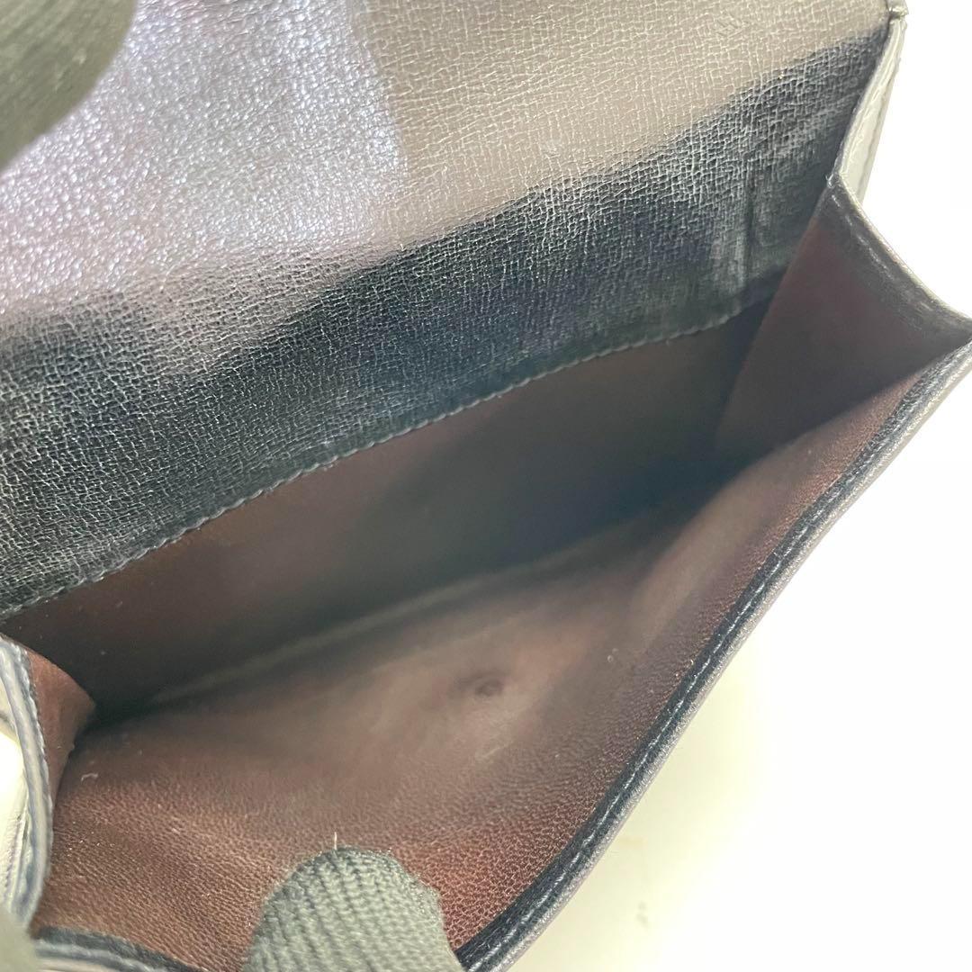 希少 GUCCI グッチ 折り財布 ブラック ホースビット オールド Wホック