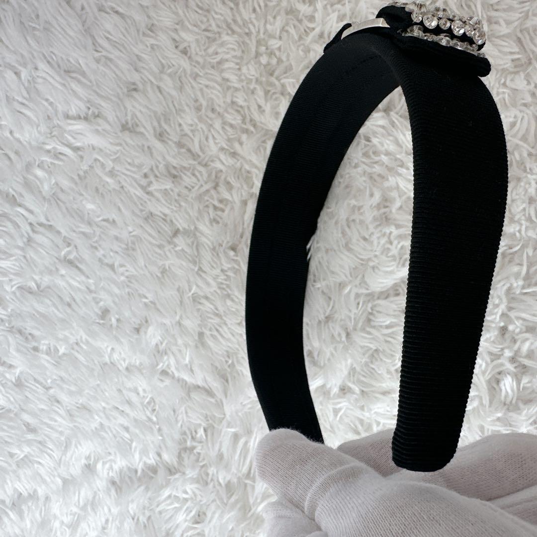 【美品】フェラガモ　クリスタル　ストーン　カチューシャ