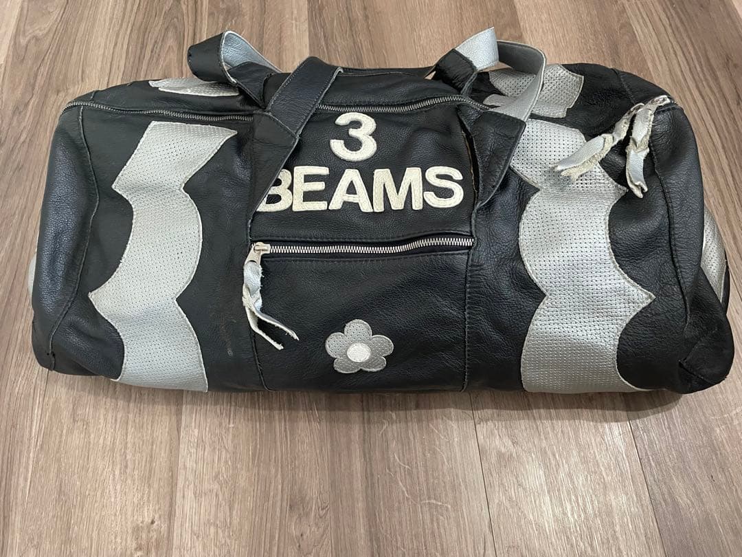 美品、別注、限定！BEAMSビームス限定コラボ　オールレザーボストンバック