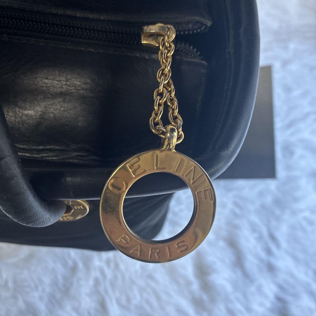 美品✨セリーヌ　黒 ナイロン ショルダーバッグ