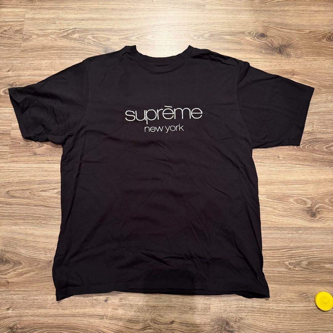 Supreme ブラック Tシャツ XXL