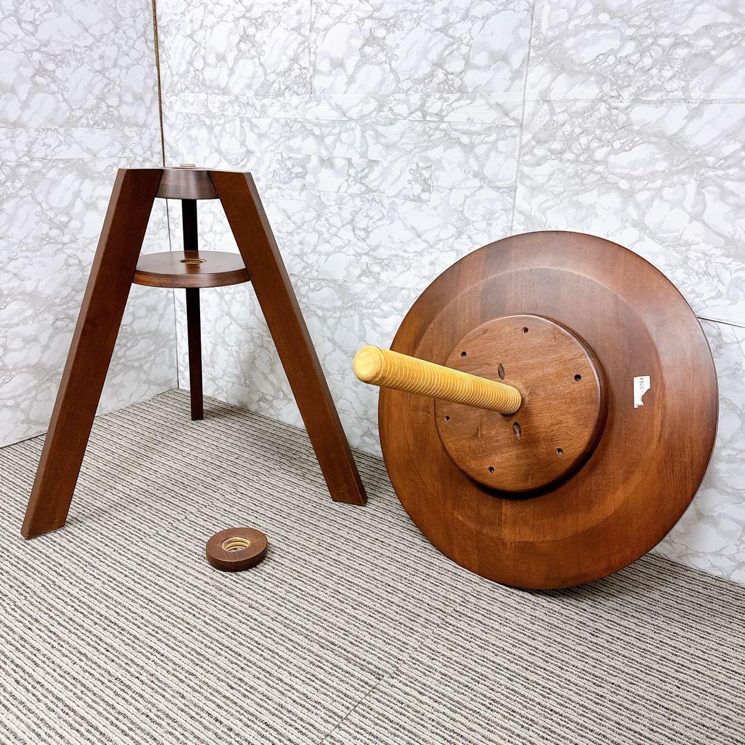 広松木工　ルメ　LUME スピンテーブル　回転式　昇降式