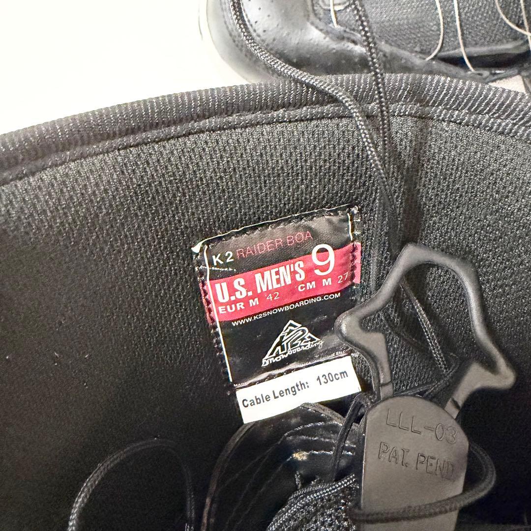 K2 RIDER BOA ライダーボア スノーボードブーツ 27cm