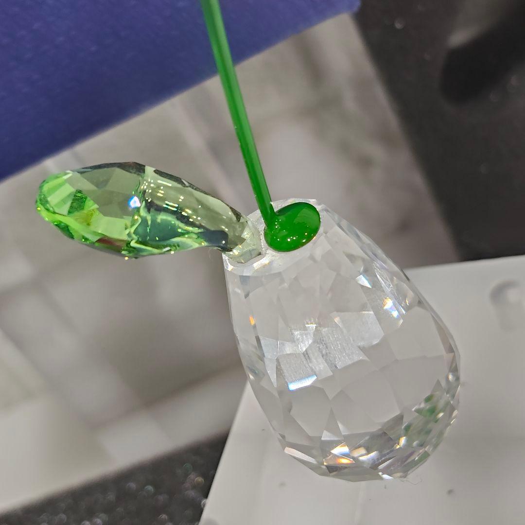 【美品】スワロフスキー 置物 フラワードリーム ガーベラ クリスタル 箱付 花