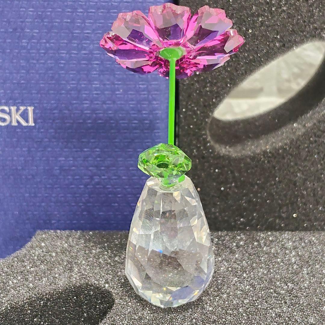 【美品】スワロフスキー 置物 フラワードリーム ガーベラ クリスタル 箱付 花
