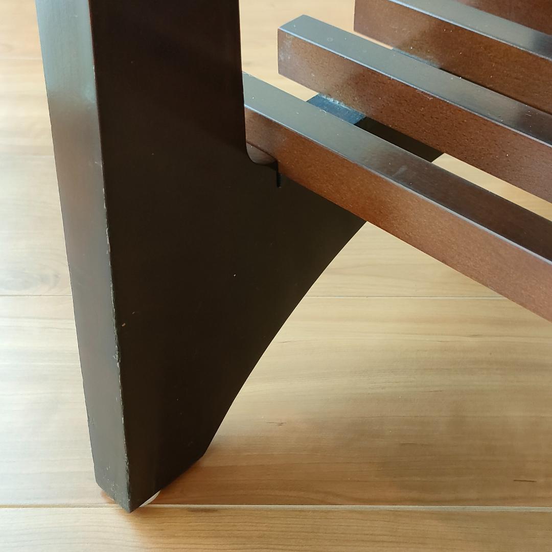 カリモク　センターテーブル　ヴィンテージ　大理石柄　木製