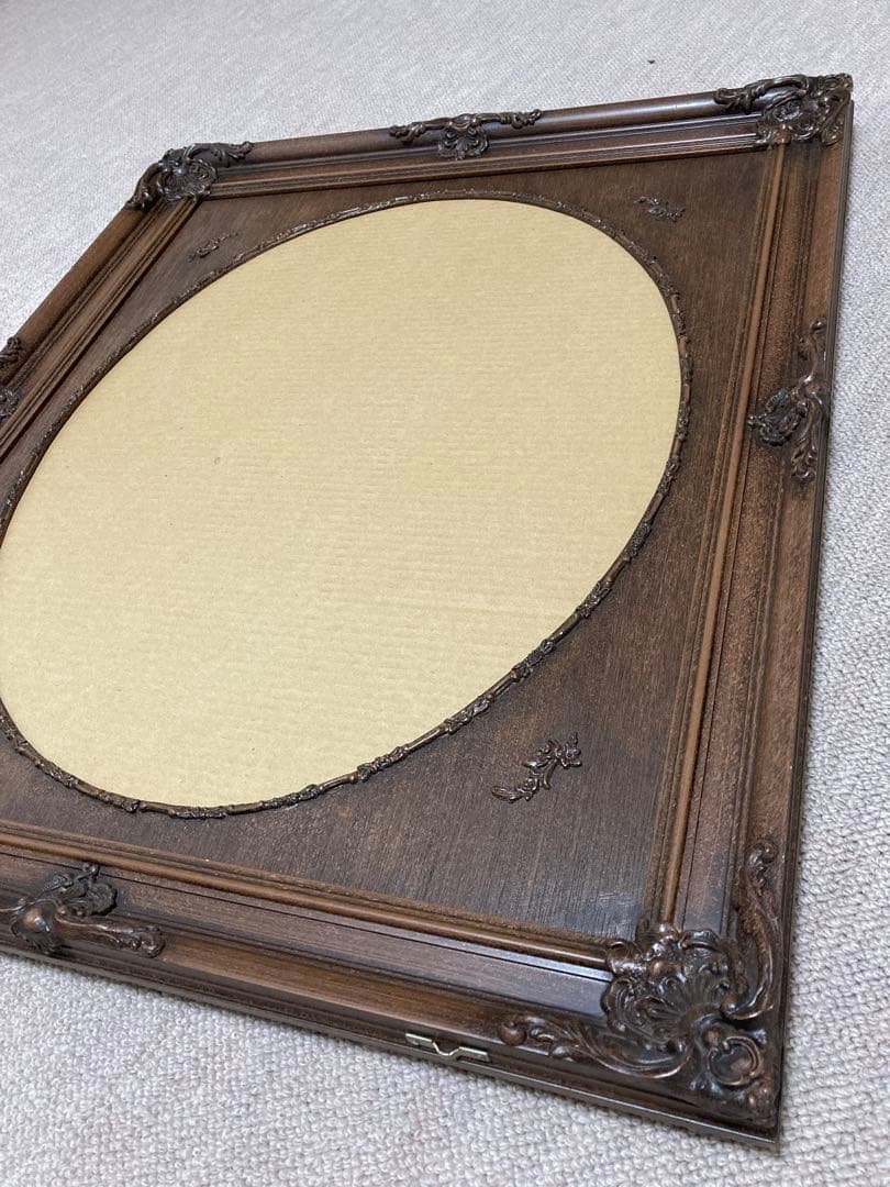 丸枠 全紙 額縁 アンティーク 高級輸入額縁