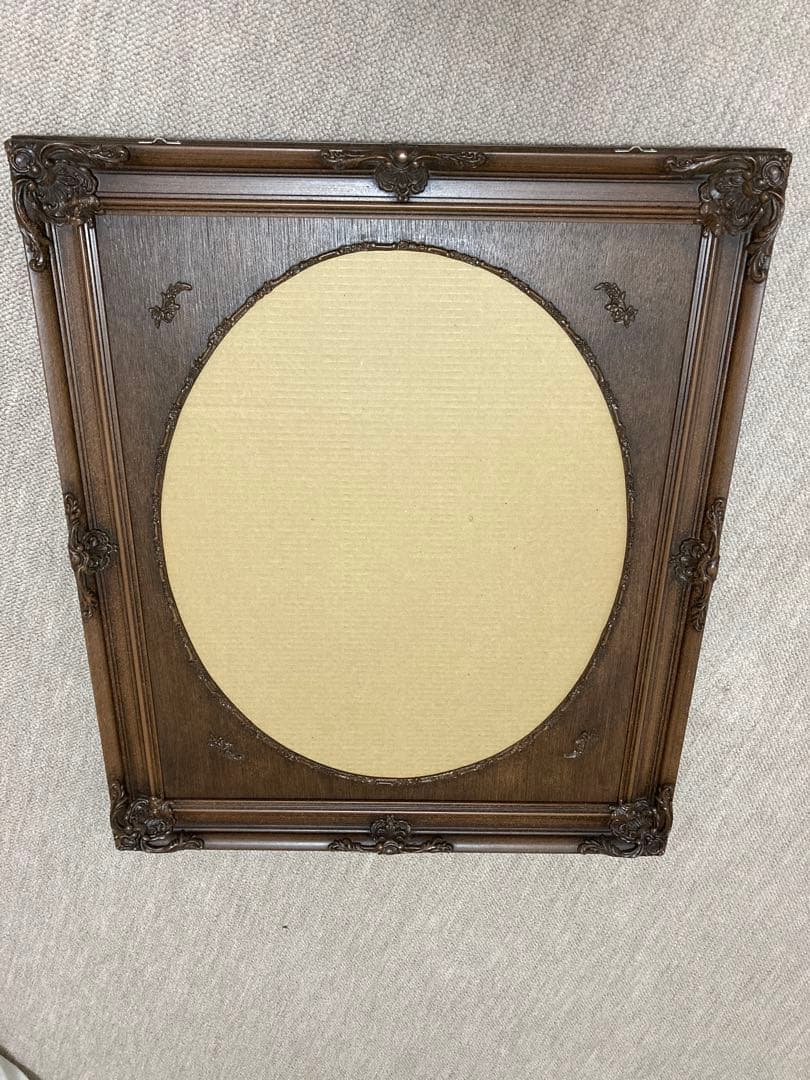 丸枠 全紙 額縁 アンティーク 高級輸入額縁