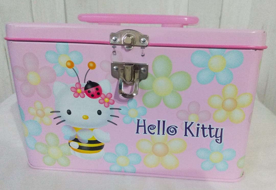 キティ　缶　トランクバッグ　小物入れ　ケース