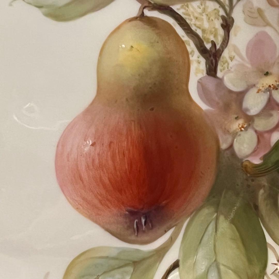 アンティーク　ニュンフェンブルク　静物画　手描き　陶板画　絵皿　超美品　プレート