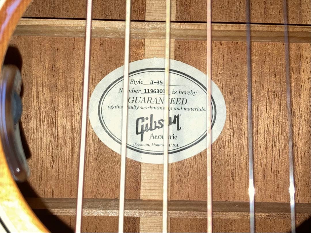 Gibson J-35 2013リミテッド L.R.Baggs Lyricマイク