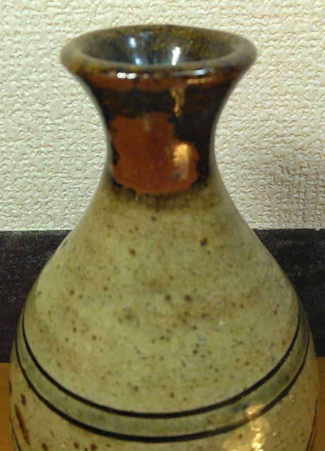 人間国宝 金城次郎 魚徳利 栞 共箱 無傷 壷屋焼 壺屋焼 やちむん 魚紋徳利