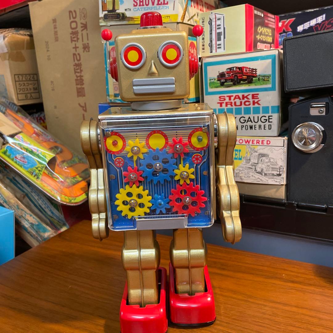新品保管品メタル社ギアロボ未使用シルバー&ゴールド（A社無在庫転売屋に注意して）