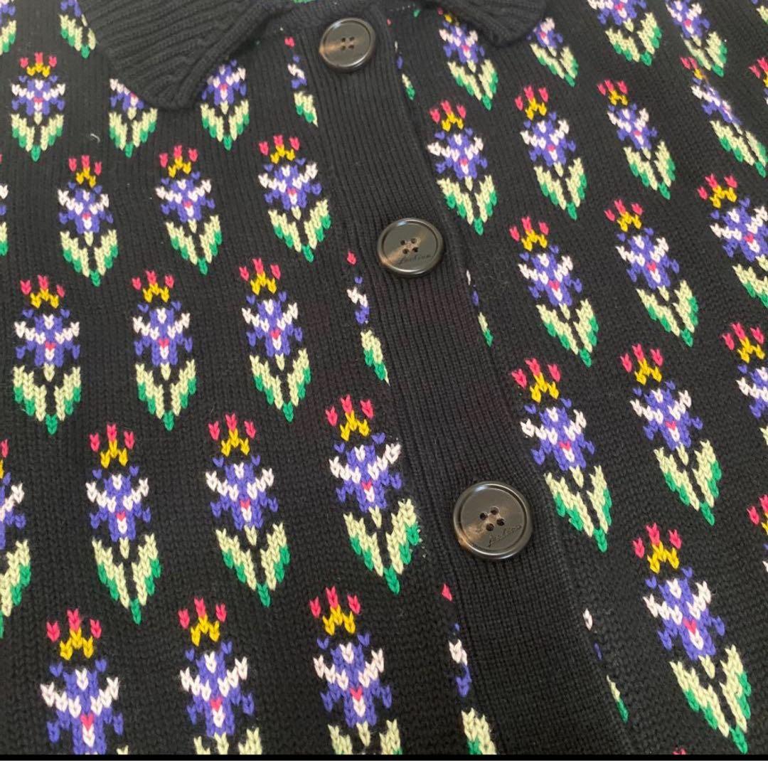 ジヨン GD G-DRAGON ジードラゴン 花柄ジャカードニットカーディガン