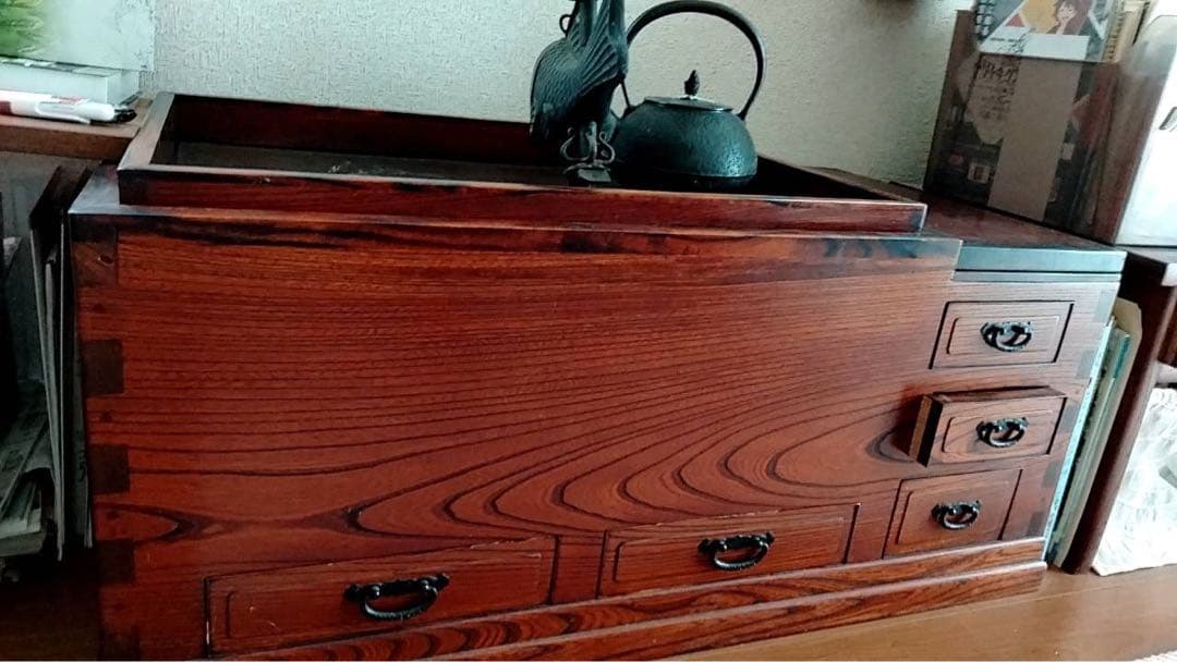 天然木　欅　長火鉢