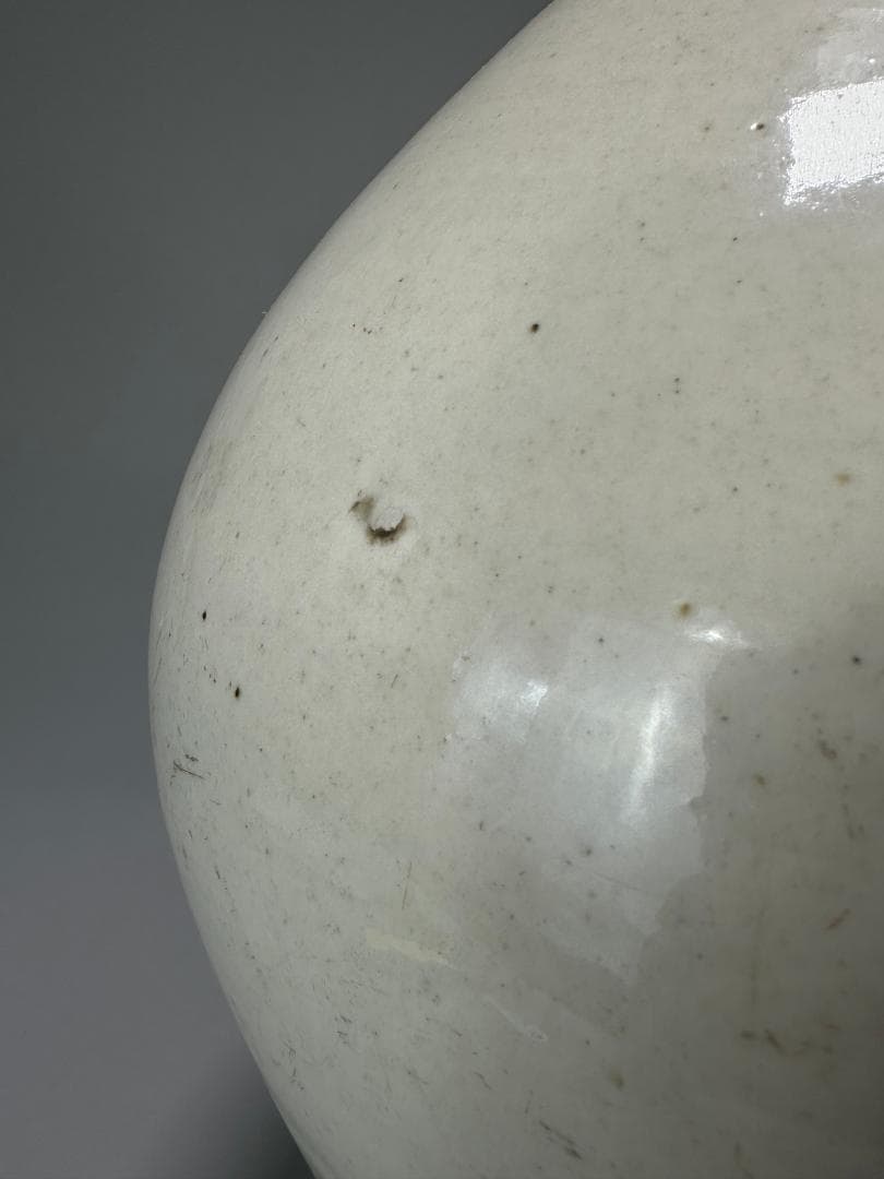 日本美術　白磁　伊万里　大徳利　花瓶　時代焼物