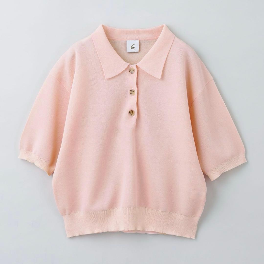 6 roku カラーポロシャツ