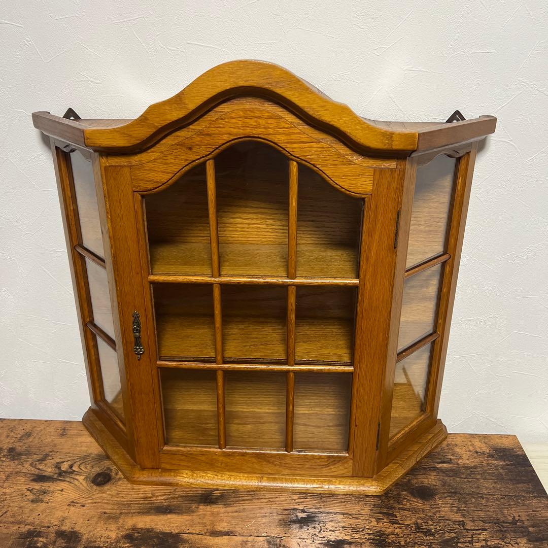 ヴィンテージ　ウォールキャビネット　　壁掛け　ケース　アンティーク　オーク材
