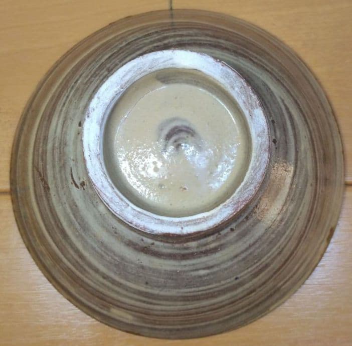 人間国宝 金城次郎 魚紋茶碗(笑魚2）栞 共箱 美品 壺屋焼 壷屋焼 希少品