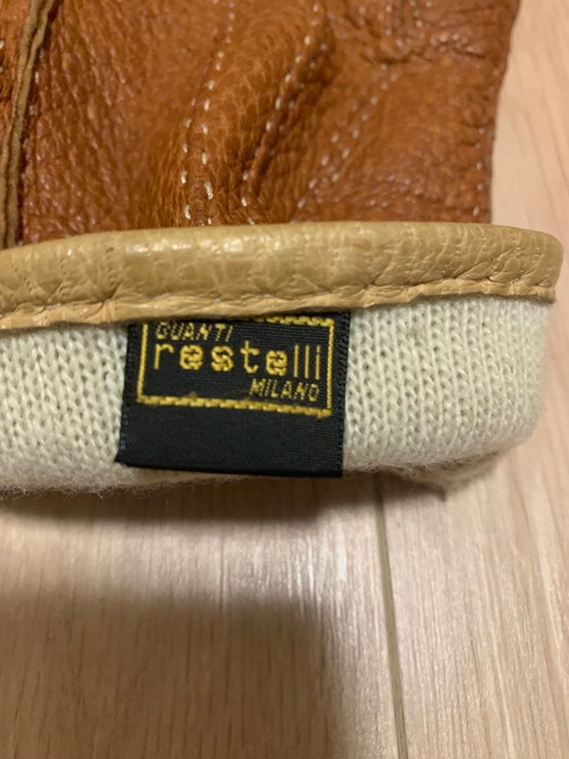 restelli手袋　ブラウン　MILANO