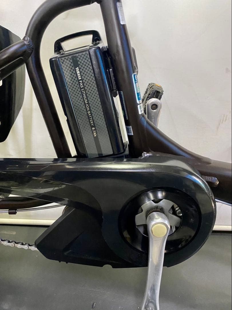 1年保証 ブリヂストン　20インチ　子供乗せ　3人乗り　茶色　電動アシスト自転車