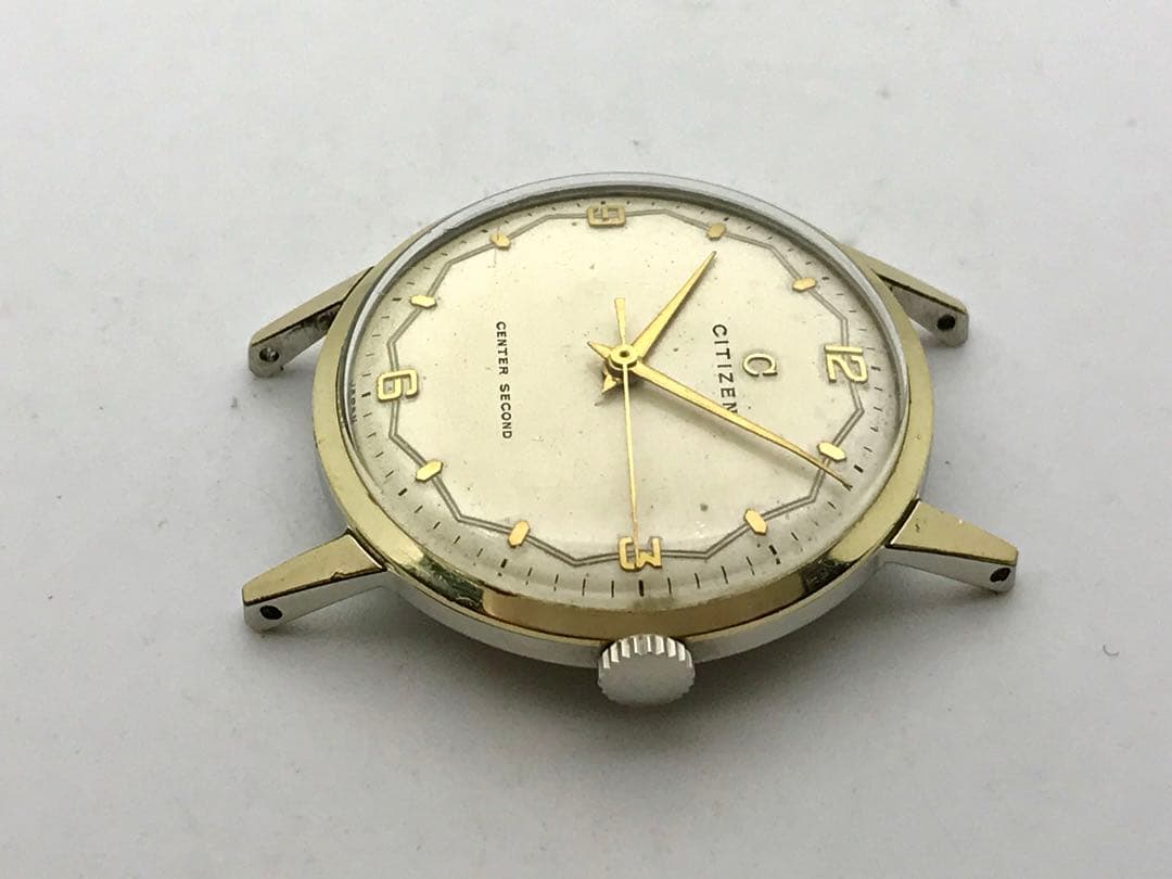 新*郎様 ヴィンテージ・シチズン・センターセコンド・14金ゴールドフィルド