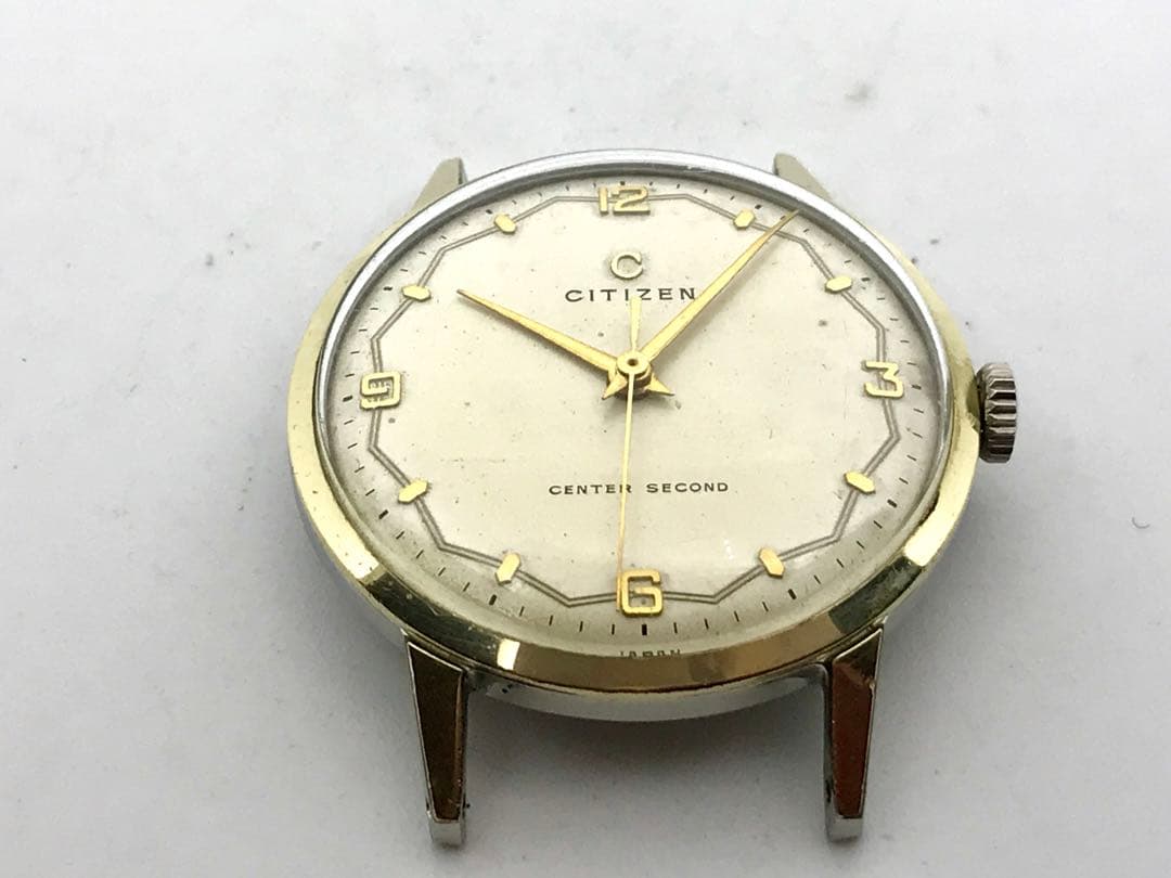 新*郎様 ヴィンテージ・シチズン・センターセコンド・14金ゴールドフィルド