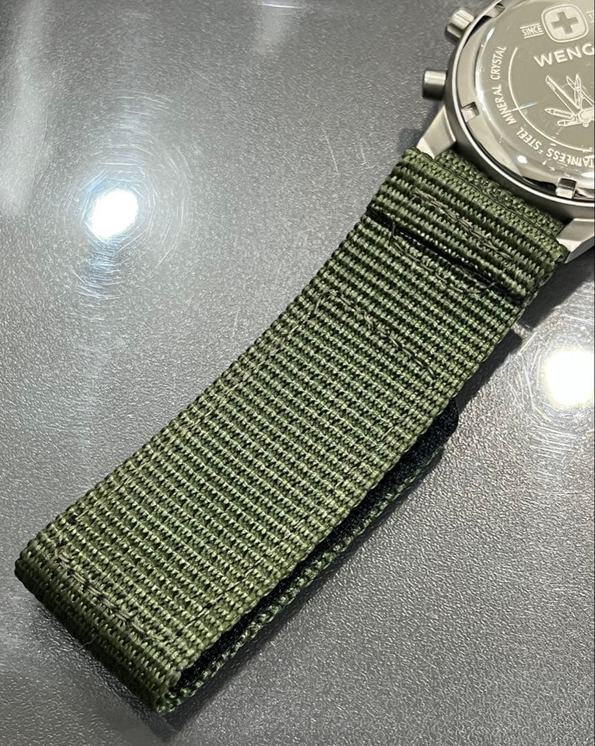 ◾️電池新品交換済◾️WENGER ウェンガー メンズ クロノグラフ 7072X