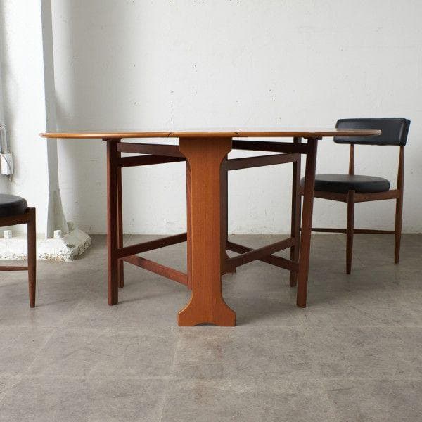 86352★イギリス ヴィンテージ ゲートレッグテーブル ダイニングテーブル