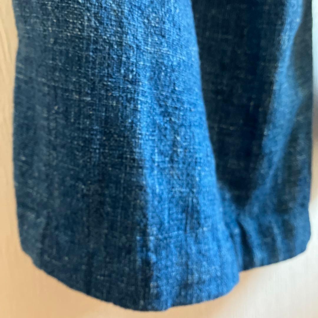うさと　綿　藍染　ガウチョパンツ
