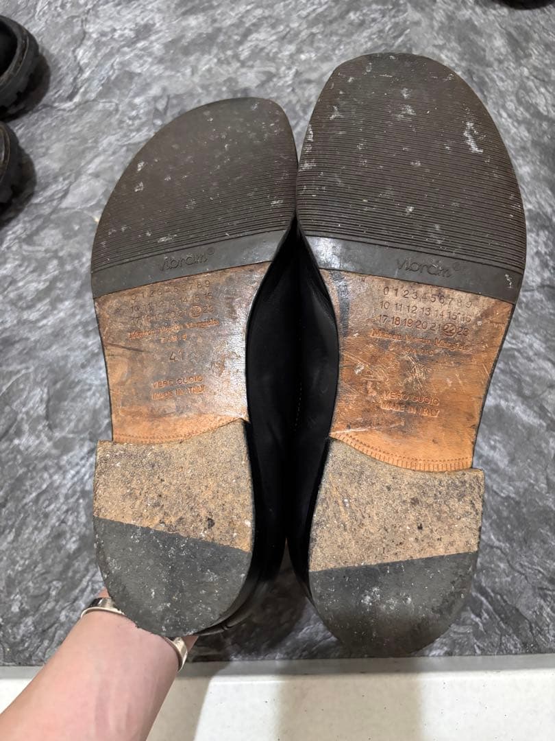 メゾンマルタンマルジェラ　プレーントゥシューズ