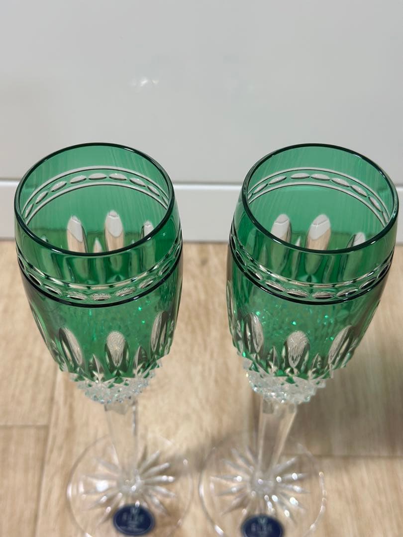 ELBE AJKA エルベクリスタル アイカクリスタルグラス ハンガリー製 2客