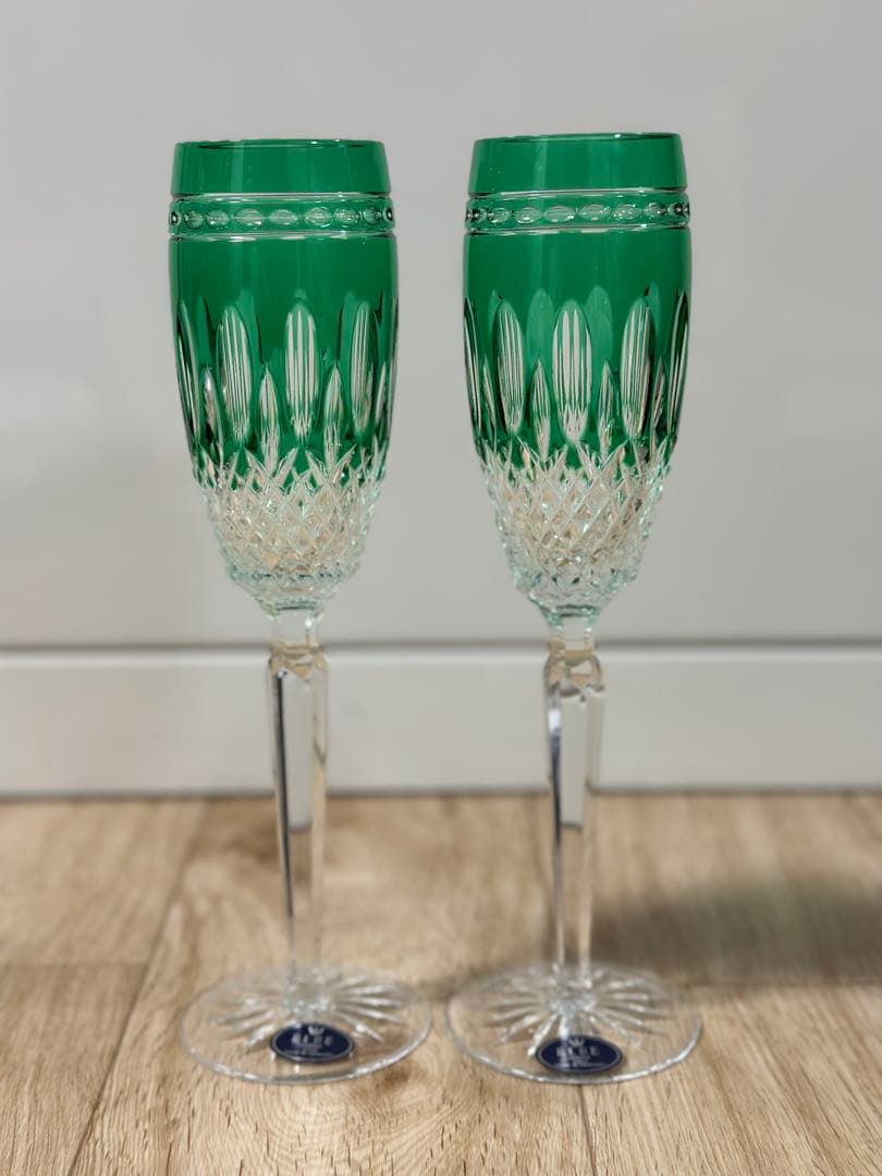 ELBE AJKA エルベクリスタル アイカクリスタルグラス ハンガリー製 2客